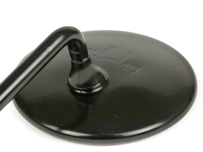 Mirror -CUPPINI w/o bracket- Vespa 160mm, Ø=100mm, E2 (E-mark), M10x1,25mm, black - right hand side