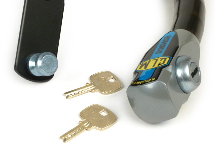 Steering lock -CLM Blindado- Vespa ET2, ET4, LX, LXV, S 50-125 - anti-theft, mounting on handlebar