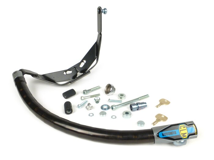 Steering lock -CLM Blindado- Vespa ET2, ET4, LX, LXV, S 50-125 - anti-theft, mounting on handlebar