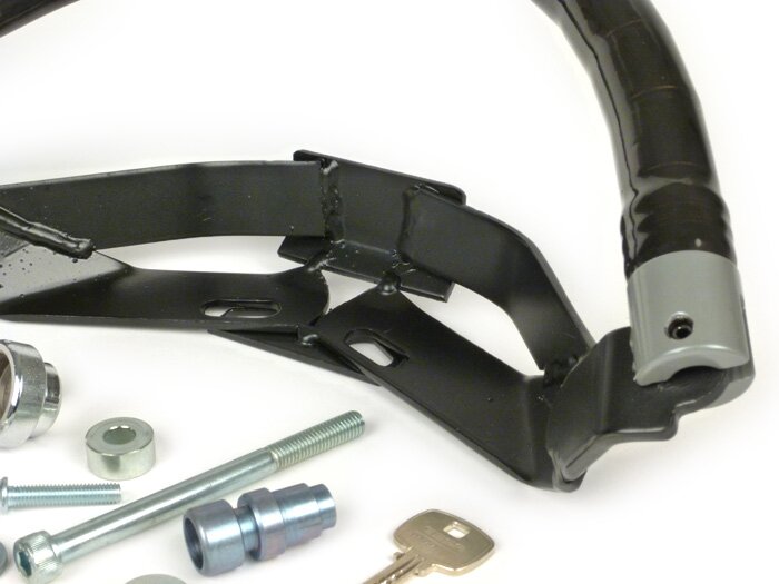 Steering lock -CLM Blindado- Vespa ET2, ET4, LX, LXV, S 50-125 - anti-theft, mounting on handlebar