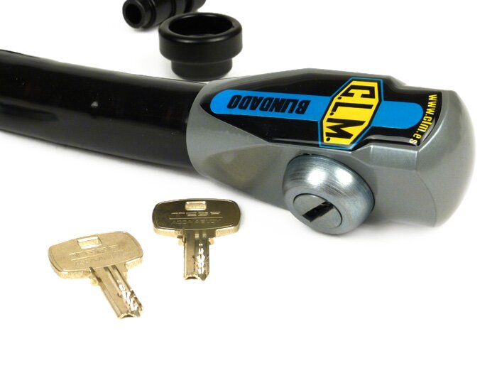 Cerradura de manillar -CLM Blindado- Vespa Primavera (2013-), Vespa Sprint (2014-) - se utiliza como protección antirrobo para montar en el manillar.