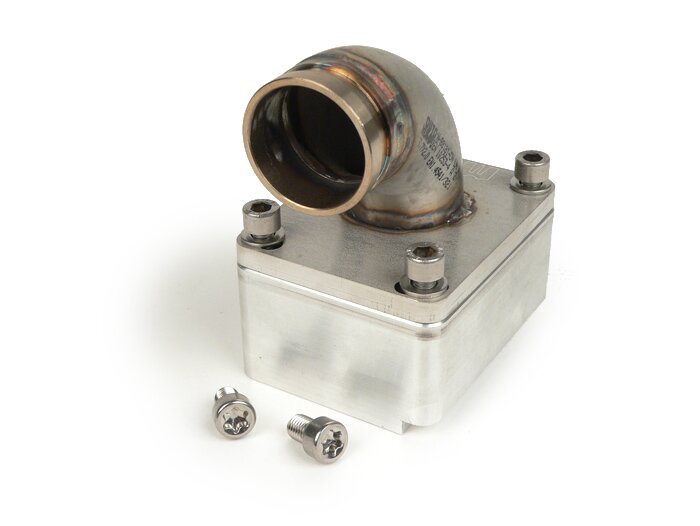 Intake manifold -Katup putar MRP - Vespa Largeframe PX, Rally, Sprint, Cosa, T5 125cc - Øi = 30mm - AW = Ø34mm (karburator Ø28-30mm - PHBH, VHSH, PWK28, TMX30, Smartcarb 26-28)
