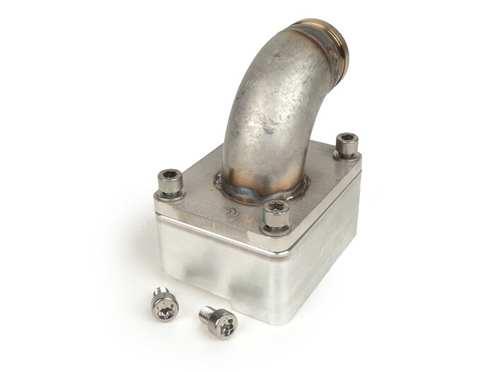 Intake manifold -Katup putar MRP - Vespa Largeframe PX, Rally, Sprint, Cosa, T5 125cc - Øi = 30mm - AW = Ø34mm (karburator Ø28-30mm - PHBH, VHSH, PWK28, TMX30, Smartcarb 26-28)