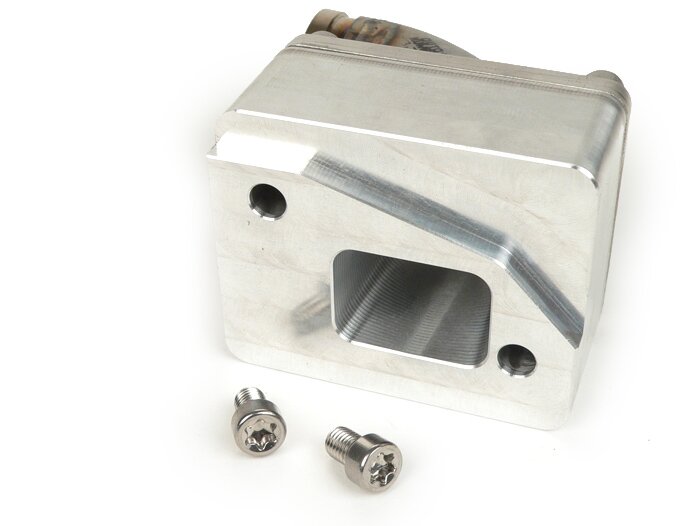 Intake manifold -Katup putar MRP - Vespa Largeframe PX, Rally, Sprint, Cosa, T5 125cc - Øi = 30mm - AW = Ø34mm (karburator Ø28-30mm - PHBH, VHSH, PWK28, TMX30, Smartcarb 26-28)