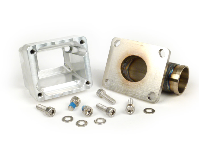 Intake manifold -Diafragma MRP SHORTY- Vespa Largeframe PX, Rally, Sprint, Cosa, T5 125cc - Øi = 30mm - AW = Ø34mm (karburator Ø28-30mm - PHBH, VHSH, PWK28, TMX30, Smartcarb 26-28)