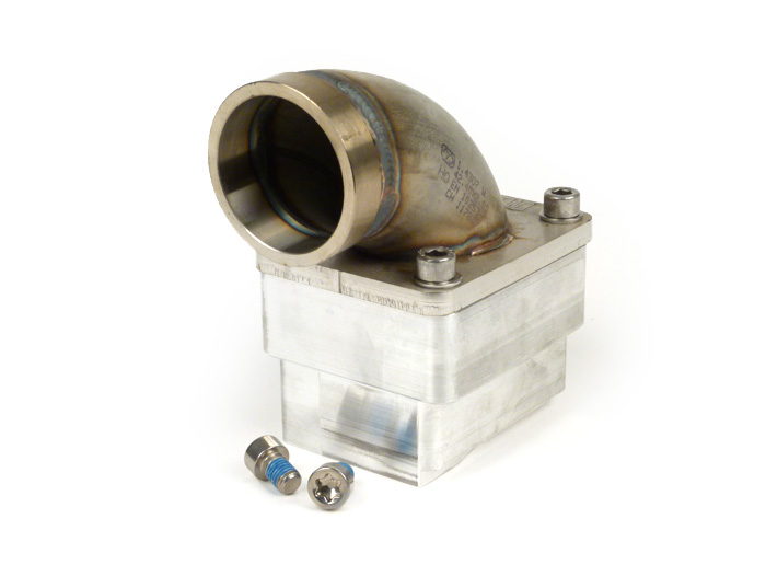 Intake manifold -Diafragma MRP SHORTY- Vespa Largeframe PX, Rally, Sprint, Cosa, T5 125cc - Øi = 38mm - AW = 45mm