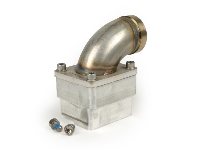 Intake manifold -Diafragma MRP SHORTY- Vespa Largeframe PX, Rally, Sprint, Cosa, T5 125cc - Øi = 38mm - AW = 45mm