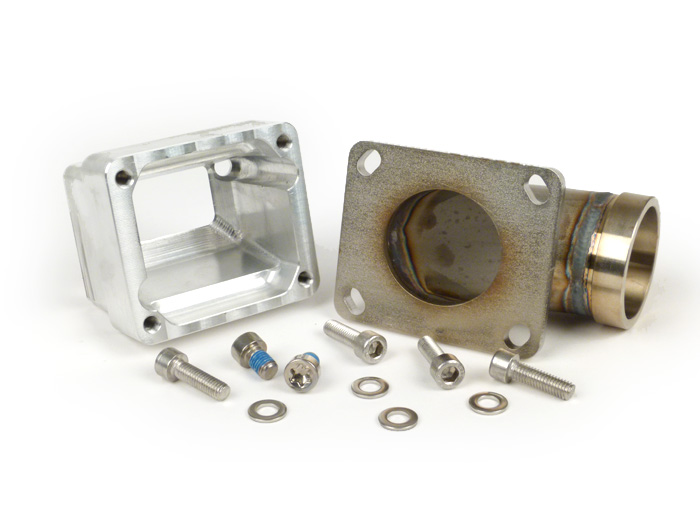 Intake manifold -Diafragma MRP SHORTY- Vespa Largeframe PX, Rally, Sprint, Cosa, T5 125cc - Øi = 38mm - AW = 45mm