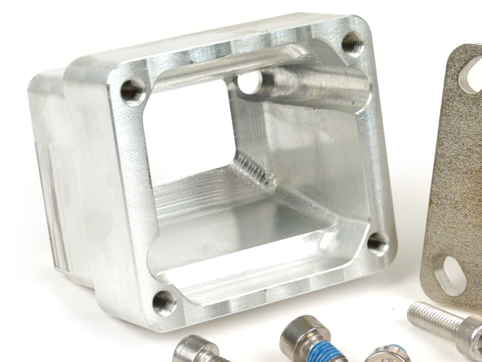 Intake manifold -Diafragma MRP SHORTY- Vespa Largeframe PX, Rally, Sprint, Cosa, T5 125cc - Øi = 38mm - AW = 45mm