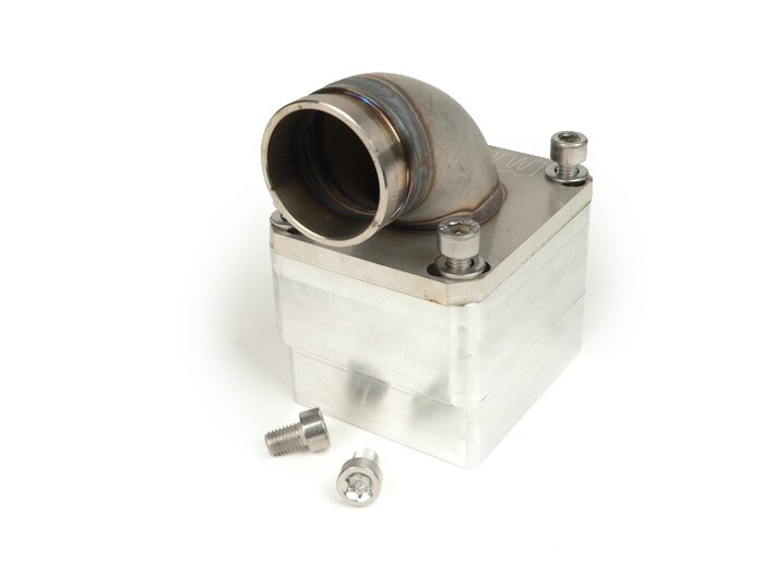 Intake manifold -MRP reed valve LML stainless steel- -NUR für LML Membrangehäuse - Øinner=30mm - CS=Ø34mm (carburetors Ø28-30mm - PHBH, VHSH, PWK28, TMX30, Smartcarb 26-28)