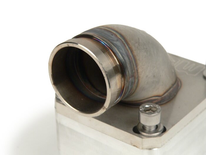 Intake manifold -MRP reed valve LML stainless steel- -NUR für LML Membrangehäuse - Øinner=30mm - CS=Ø34mm (carburetors Ø28-30mm - PHBH, VHSH, PWK28, TMX30, Smartcarb 26-28)
