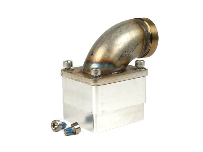 Intake manifold -MRP reed valve LML stainless steel- Vespa Largeframe PX, Rally, Sprint, Cosa, T5 125cc - Øinner=38mm - CS=45mm