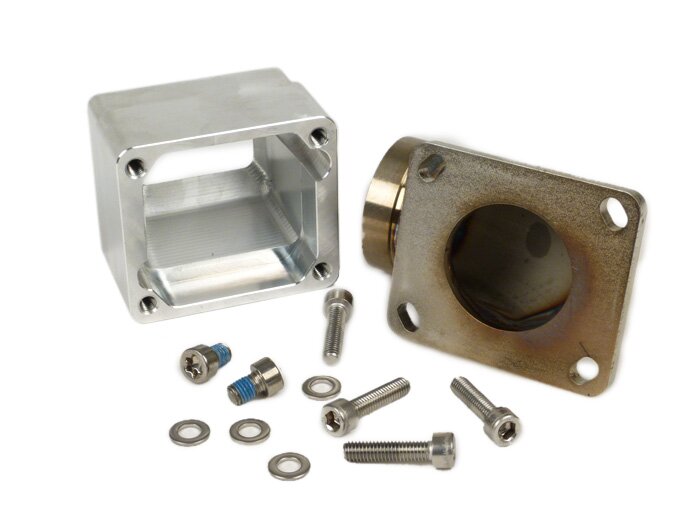 Intake manifold -MRP reed valve LML stainless steel- Vespa Largeframe PX, Rally, Sprint, Cosa, T5 125cc - Øinner=38mm - CS=45mm