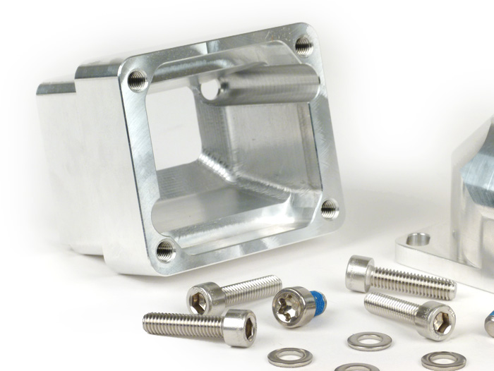 Intake manifold -Diafragma MRP CNC SHORTY- Vespa Largeframe PX, Rally, Sprint, Cosa, T5 125cc - Øi = 35mm - AW = 40mm