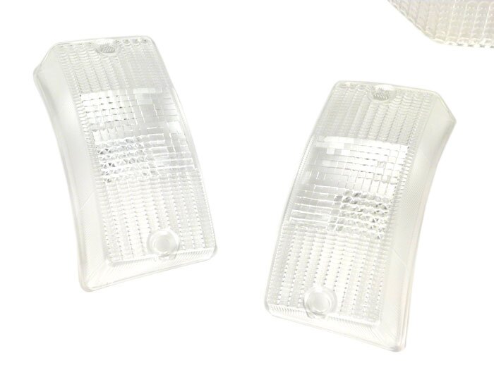Indicator lens set -SIEM set of 4- Vespa PX80, PX125, PX150, PX200, T5 125cc - colourless