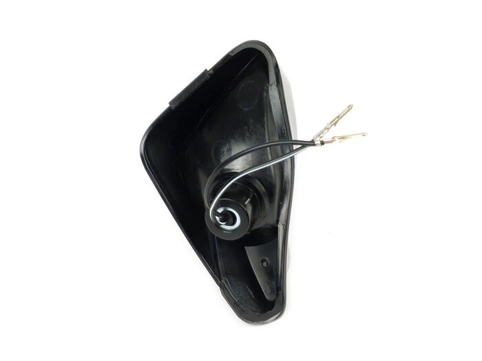 Indicator -OEM QUALITY- Piaggio NRG Power - smoked / black tinted - front lhs