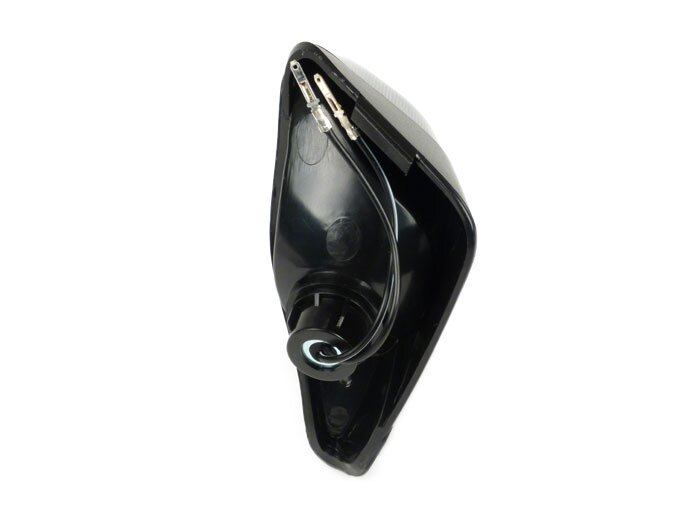 Indicator -OEM QUALITY- Piaggio NRG Power - smoked / black tinted - front rhs