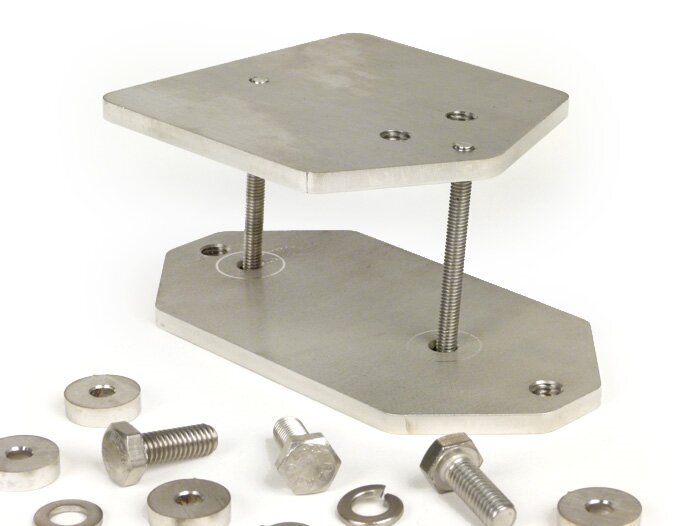 Kit support CDI/régulateur de tension -TD-Customs- Lambretta LI (série 3), LIS, SX, TV (série 3), DL, GP - pour allumage électronique