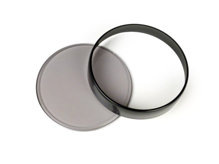 Speedo lens set -SCOOTER-CENTER- Vespa Ø=105mm - Vespa PX EFL (1984-), PK XL1, GT 250 i.e. 60 (ZAPM451), GTV 125 (ZAPM313), GTV 250 (ZAPM451), GTV 300 (ZAPM452) - black bezel - smoked lens