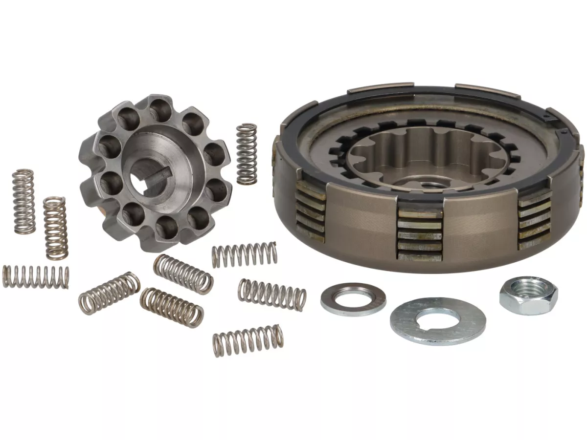 Koppeling -BENELLI 10 Molle ERGAL 5-disc- Type Cosa2/FL- Vespa Cosa2 125 (VNR2T), Cosa2 150 (VLR1T), Cosa2 200 (VSR1T), PX 125 (1995-), PX 150 (1995-), PX 200 (1995-) - zonder koppeltandwiel