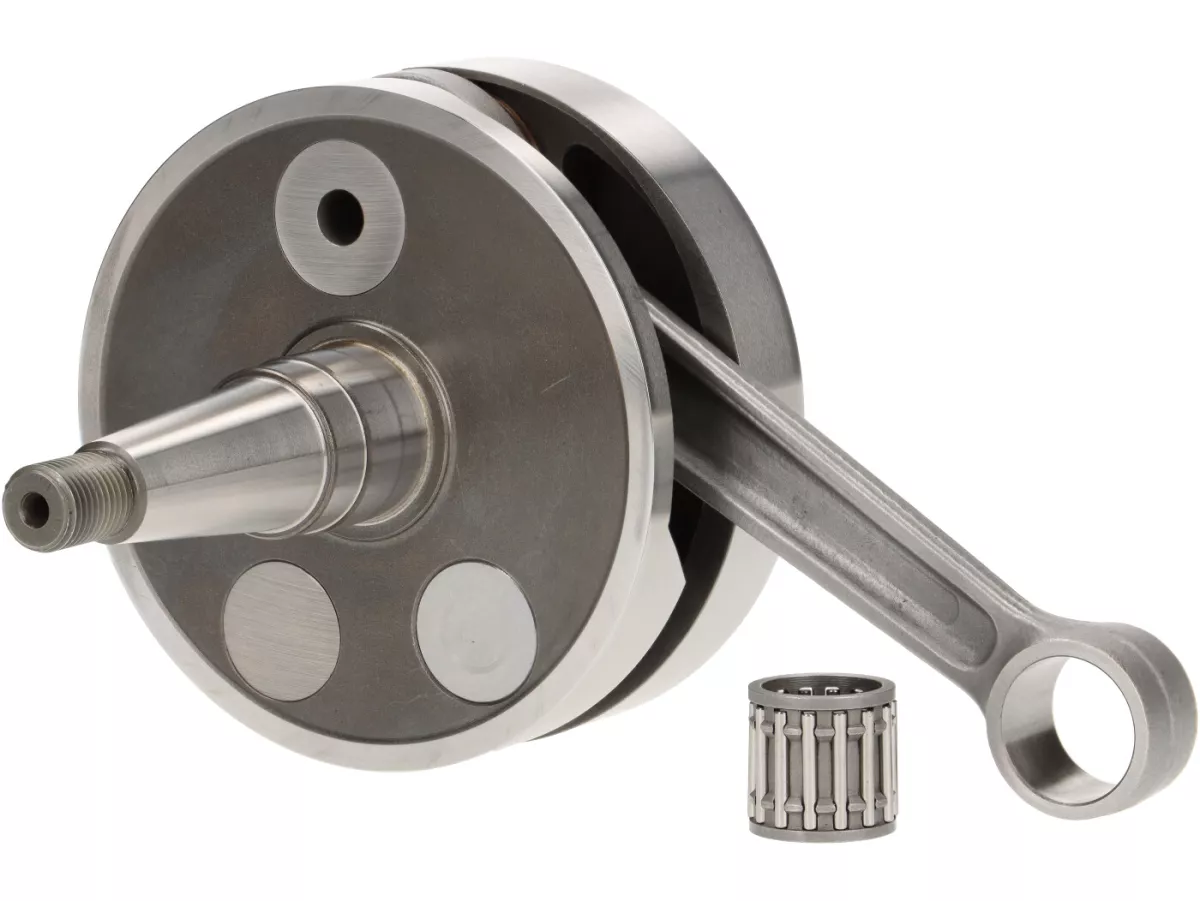 Vevaxel -BENELLI roterande ventilinlopp, 60 mm slaglängd, 126 mm vevstake- Vespa PX - passar Quattrini M244/VMC244