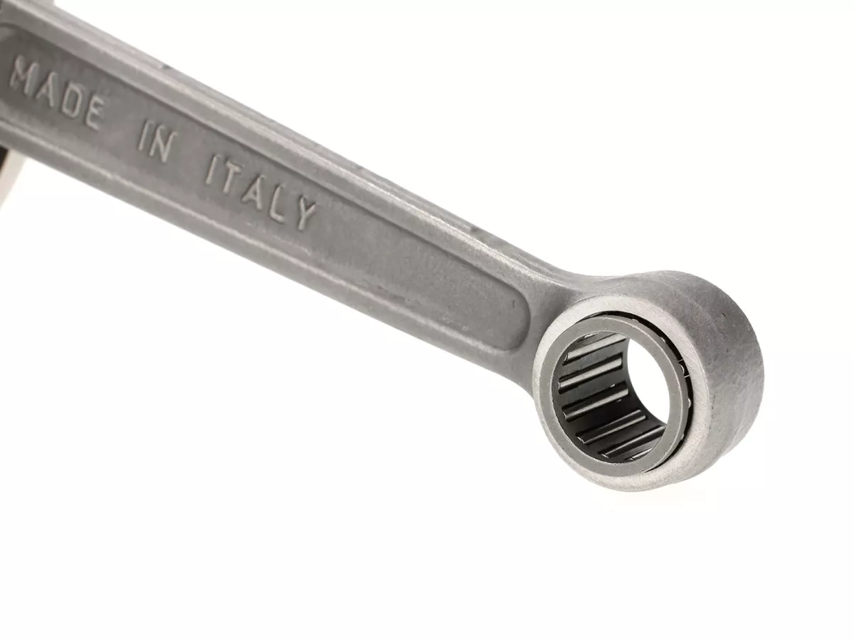 Vevaxel -BENELLI roterande ventilinlopp, 60 mm slaglängd, 126 mm vevstake- Vespa PX - passar Quattrini M244/VMC244