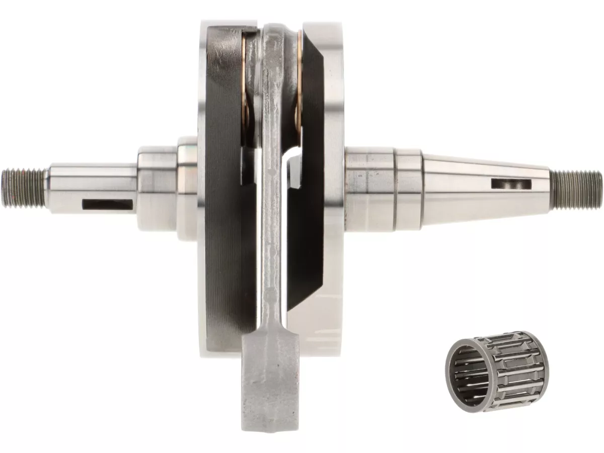 Vevaxel -BENELLI roterande ventilinlopp, 60 mm slaglängd, 126 mm vevstake- Vespa PX - passar Quattrini M244/VMC244