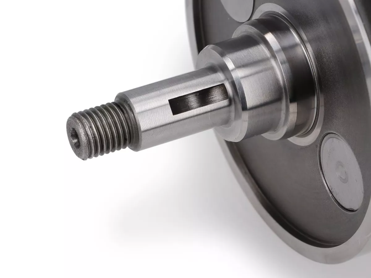 Kurbelwelle -BENELLI Drehschiebereinlass, 60mm Hub, 126mm Pleuel- Vespa PX - passend für Quattrini M244/VMC244