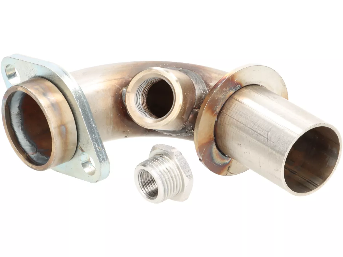 Manifold knalpot -BGM PRO, baja tahan karat- (untuk digunakan dengan sensor lambda) Vespa GTS/GTV 300 HPE Euro 5