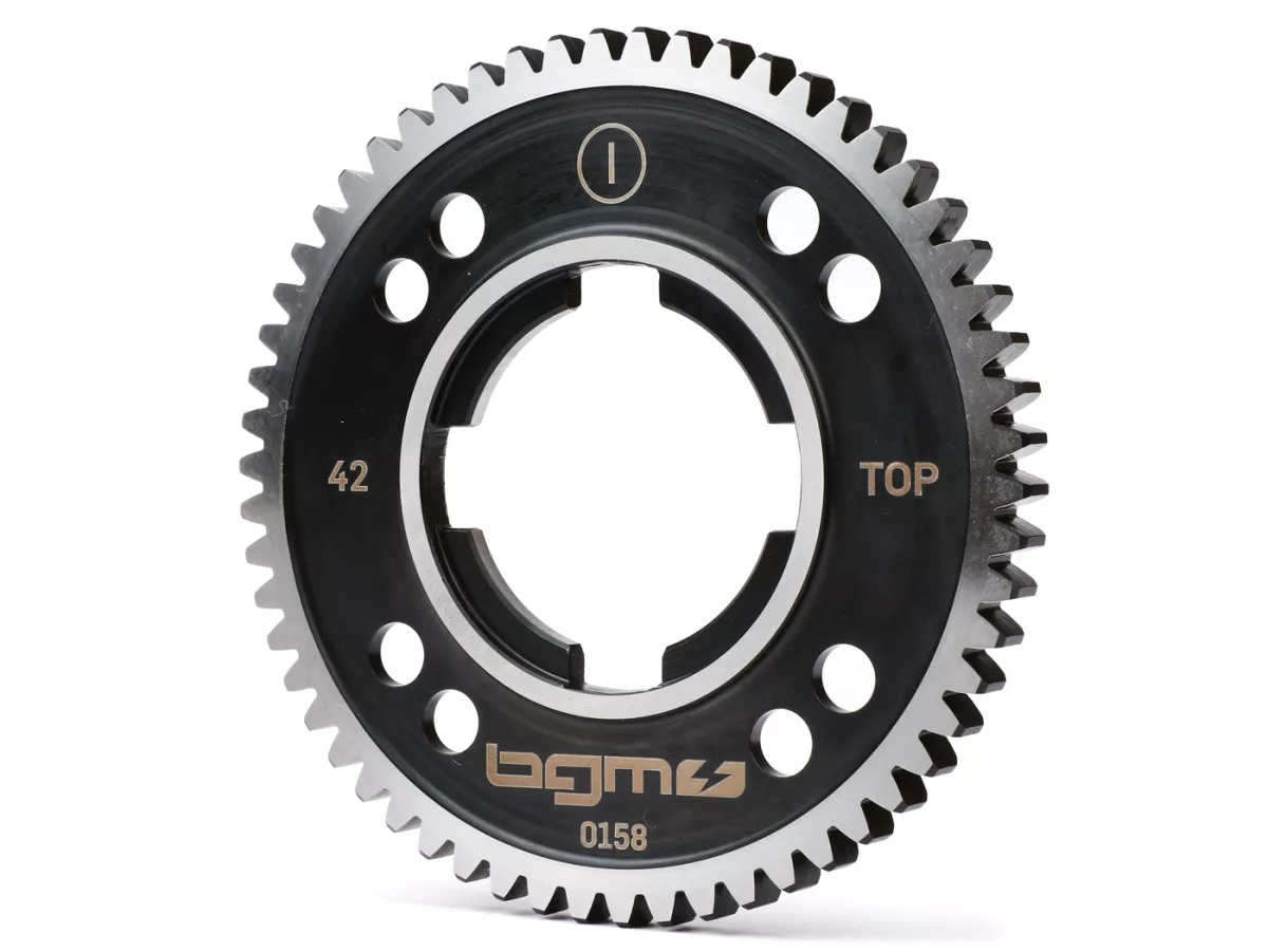 Marcha 1 -BGM PRO, caja de cambios de 4 velocidades - Vespa PK S, PK XL1, PK XL2, ETS, V50 (V5A1T a partir del nº 69444), Special (V5B3T a partir del nº 94315), Elestart (V5B4T a partir del nº 1514), PV125 (VMA2T a partir del nº 150203), ET3 (VMB1T a part