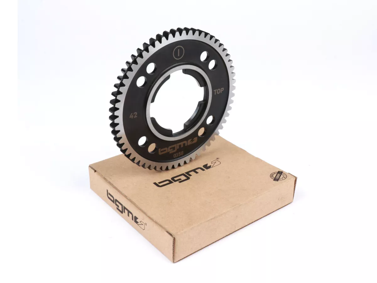 Marcha 1 -BGM PRO, caja de cambios de 4 velocidades - Vespa PK S, PK XL1, PK XL2, ETS, V50 (V5A1T a partir del nº 69444), Special (V5B3T a partir del nº 94315), Elestart (V5B4T a partir del nº 1514), PV125 (VMA2T a partir del nº 150203), ET3 (VMB1T a part