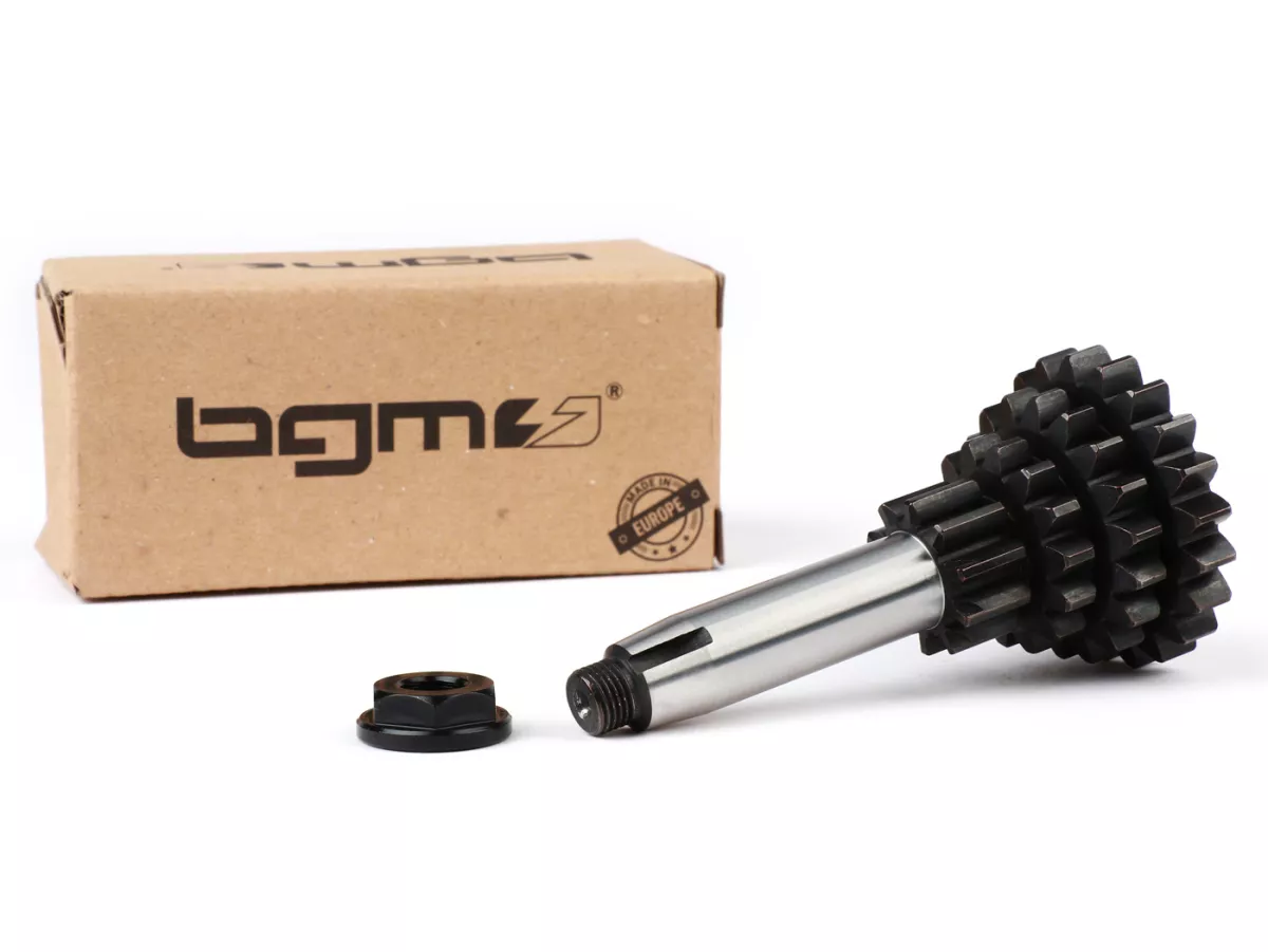 Gear cluster -BGM PRO Touring- Vespa V50, PV125, ET3, PK50, PK80, PK125 S-XL - 10-14-18-21 teeth (used with genuine gear box, short 4th gear)
