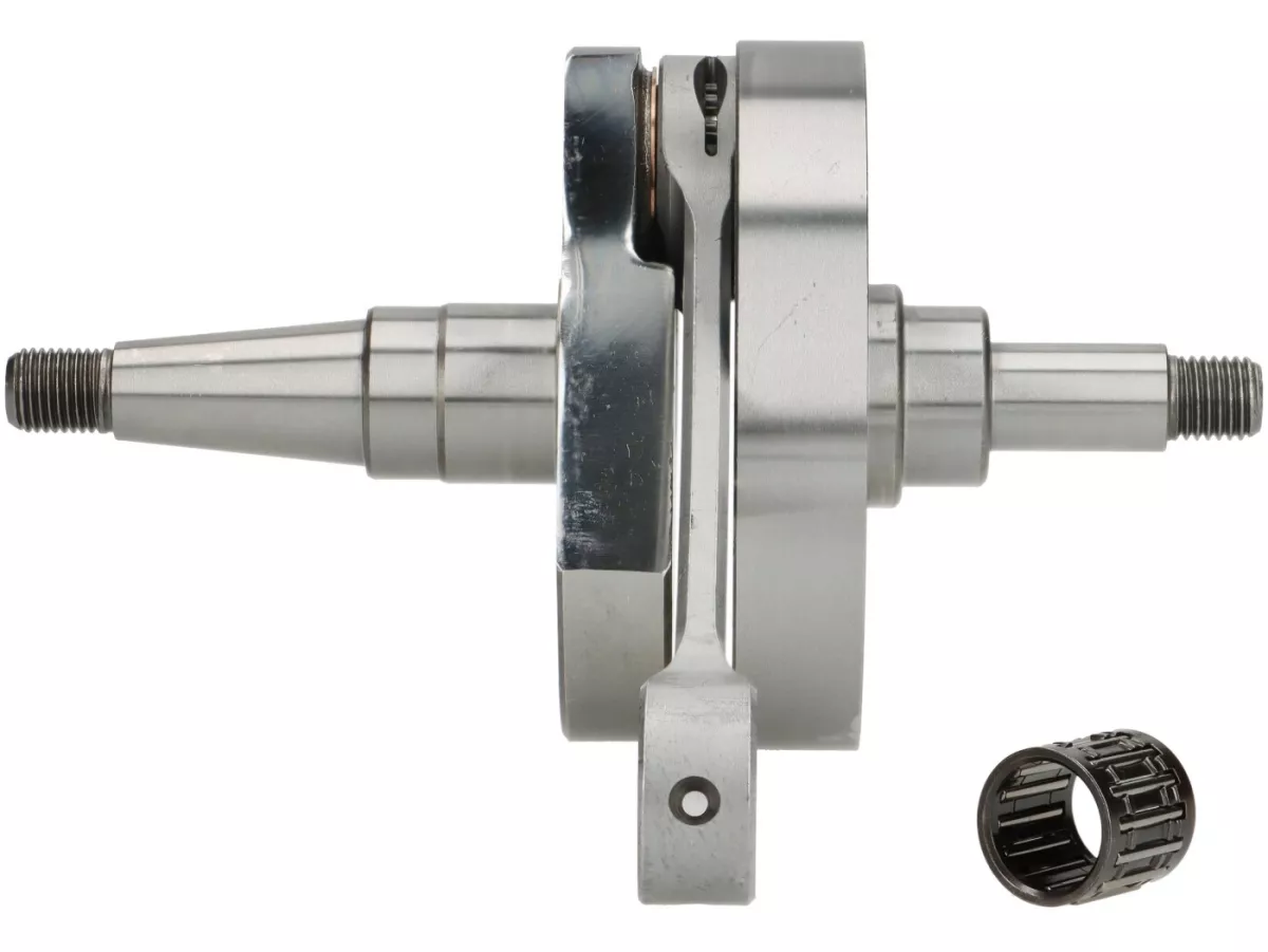 vilebrequin -BGM Pro (tiroir rotatif) course 60mm, bielle 128mm, axe de piston=Ø16mm- Vespa PX200, Rally200 (Ducati), Cosa200, Motovespa TX200 - convient aux cylindres Quattrini M244/VMC244