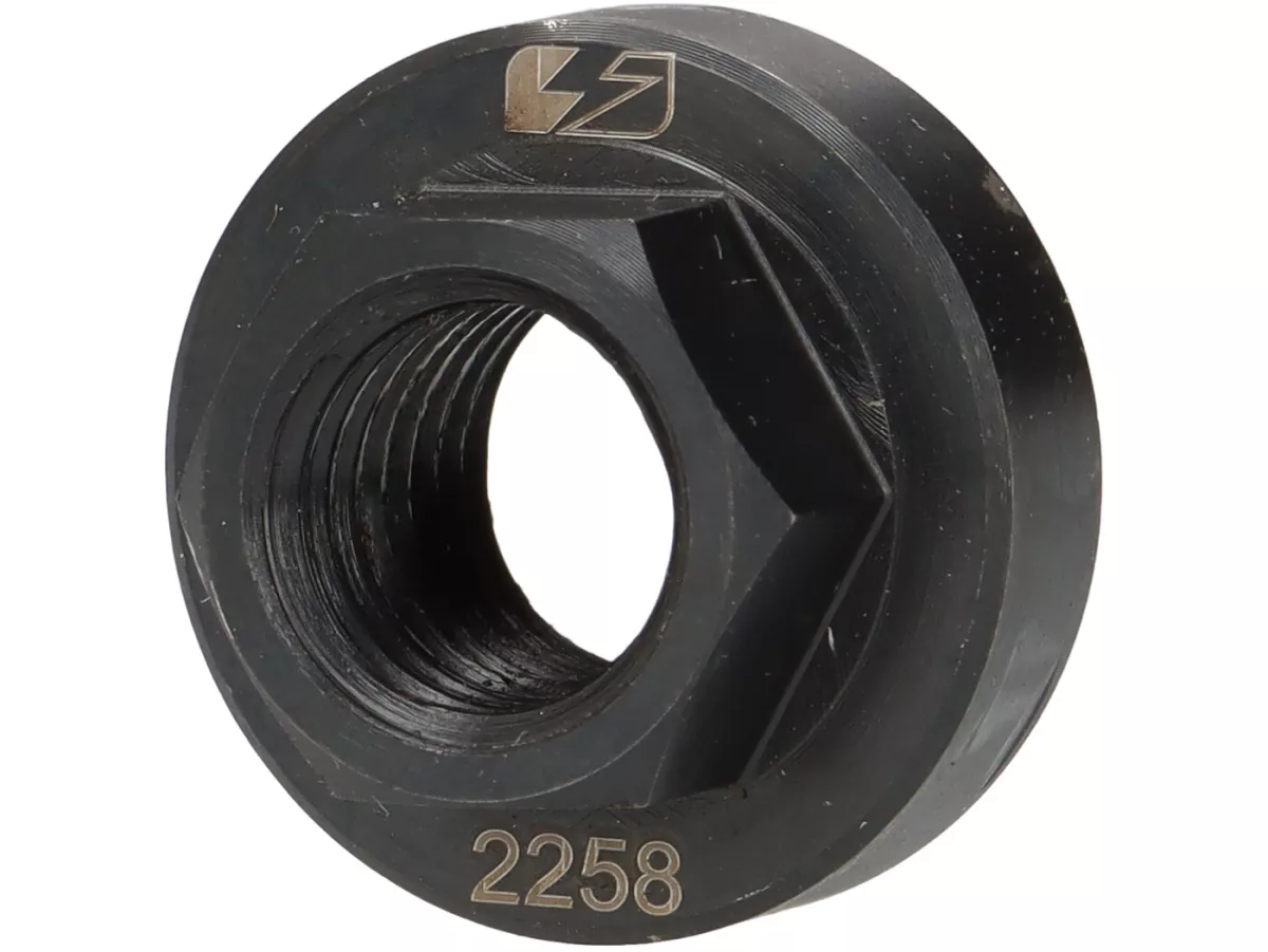 Pole nut M11 x 1.50 (high-strength) collar Ø=22mm h=7mm SW=14 -BGM PRO- Motovespa 160GT - also suitable for VAPE ignition 160 GT