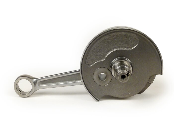 Vilebrequin -BGM ORIGINAL STANDARD (valve rotative)- Vespa PK75, LML SE (cône Ø=24mm) - également compatible avec V50, PK50, PK50 XL, PK50 XL2 (avec roulement de conversion 6005)