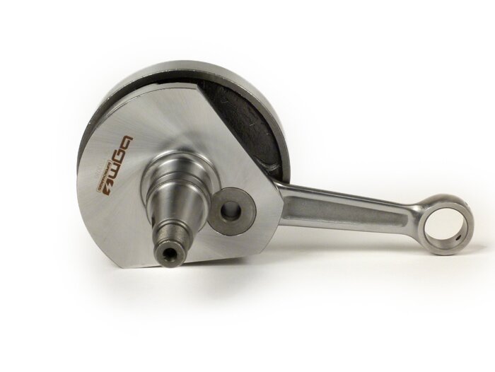 Vilebrequin -BGM ORIGINAL STANDARD (valve rotative)- Vespa PK75, LML SE (cône Ø=24mm) - également compatible avec V50, PK50, PK50 XL, PK50 XL2 (avec roulement de conversion 6005)