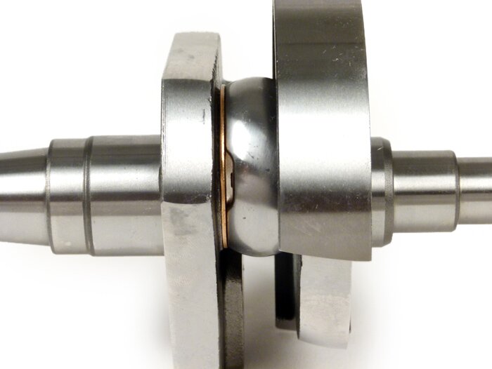 Vilebrequin -BGM ORIGINAL STANDARD (valve rotative)- Vespa PK75, LML SE (cône Ø=24mm) - également compatible avec V50, PK50, PK50 XL, PK50 XL2 (avec roulement de conversion 6005)