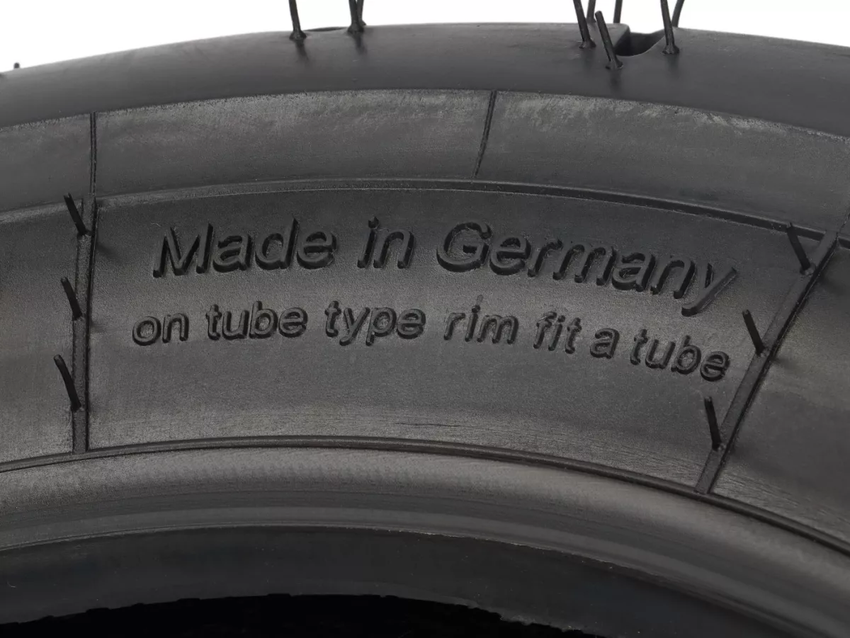 Pneu -BGM Sport (fabriqué en Allemagne par Heidenau)- 3.00 - 10 pouces TT/TL 50S 180 km/h (reinforced)