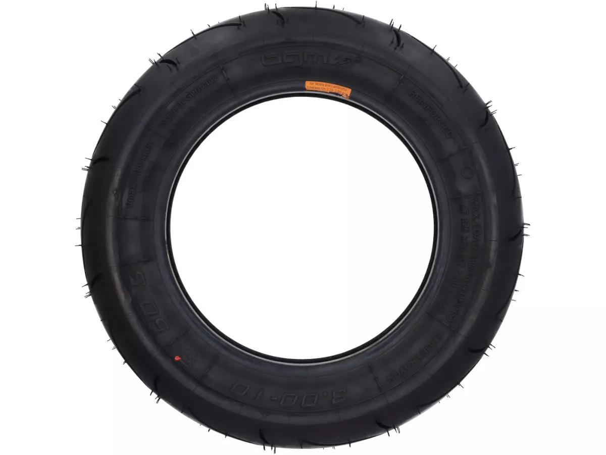 Pneu -BGM Sport (fabriqué en Allemagne par Heidenau)- 3.00 - 10 pouces TT/TL 50S 180 km/h (reinforced)