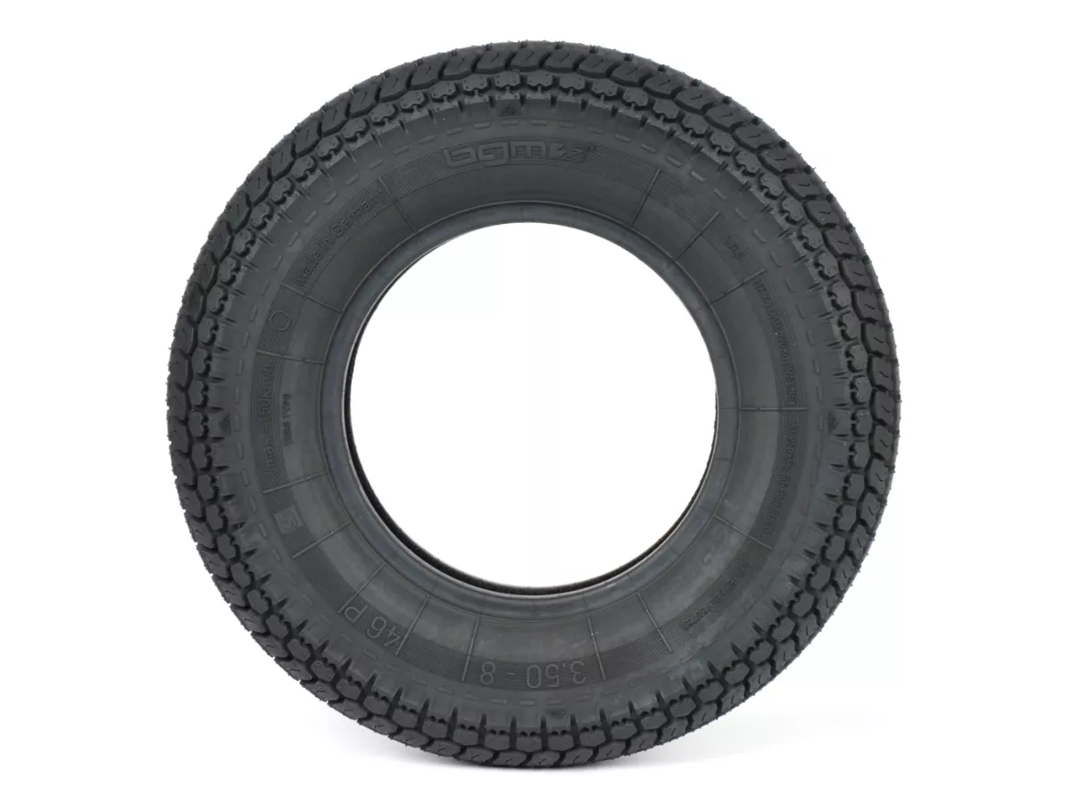 Kit de pneus -3x-BGM Classic (Made in Germany)- 3.50 - 8 pouces (4PR) TT 46P 150 km/h (reinforced) - pour les jantes de tubes uniquement