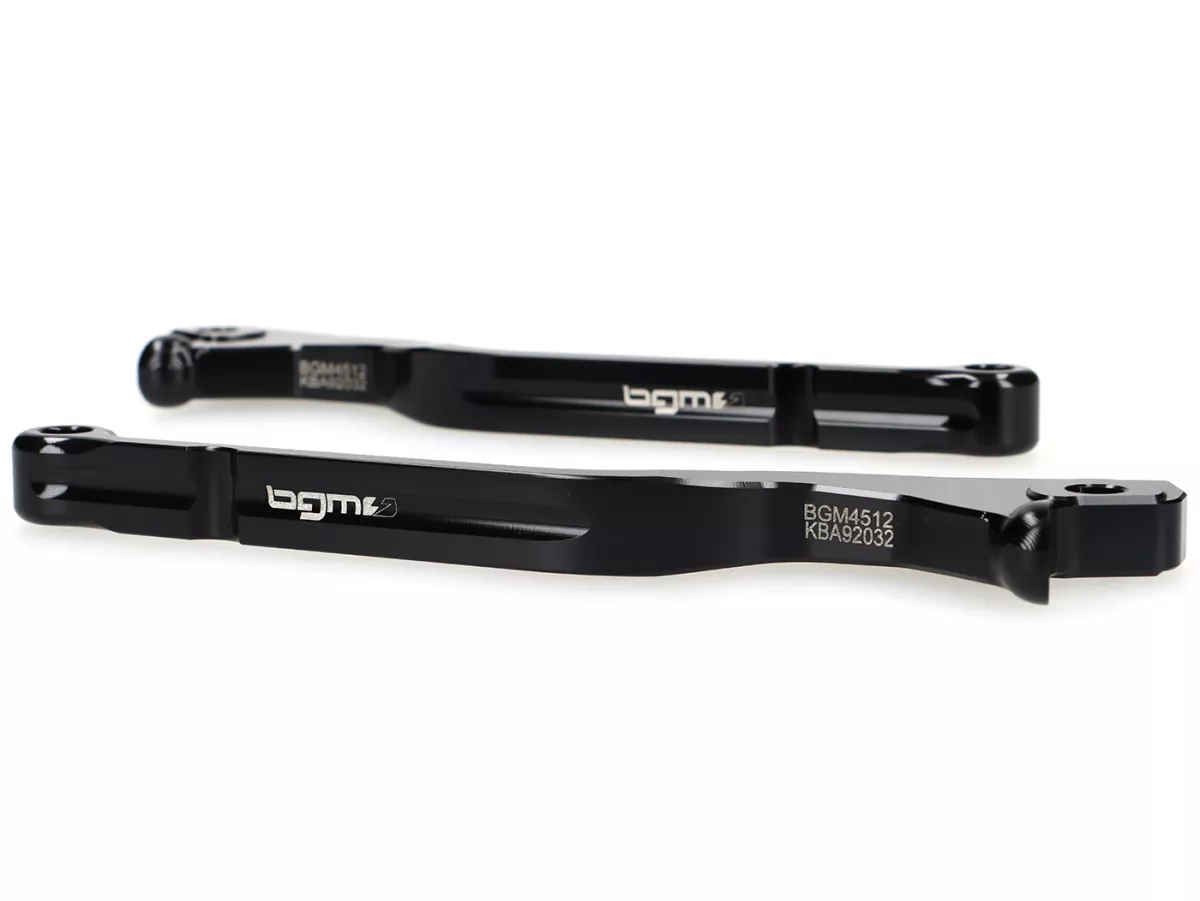 Brake lever set -BGM PRO CNC Sport, long (165mm)- Vespa GTS 125-300 - (from 2023 with Nissin brake system)- glossy black - ABE