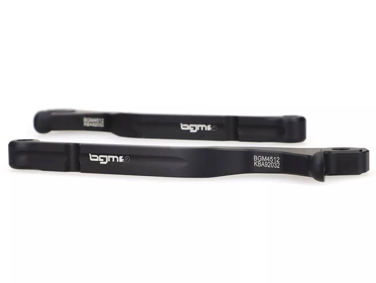 Set tuas rem -BGM PRO CNC Sport, panjang (165mm) - Vespa GTS 125-300 - (mulai tahun 2023 dengan sistem rem Nissin) - hitam matt - ABE