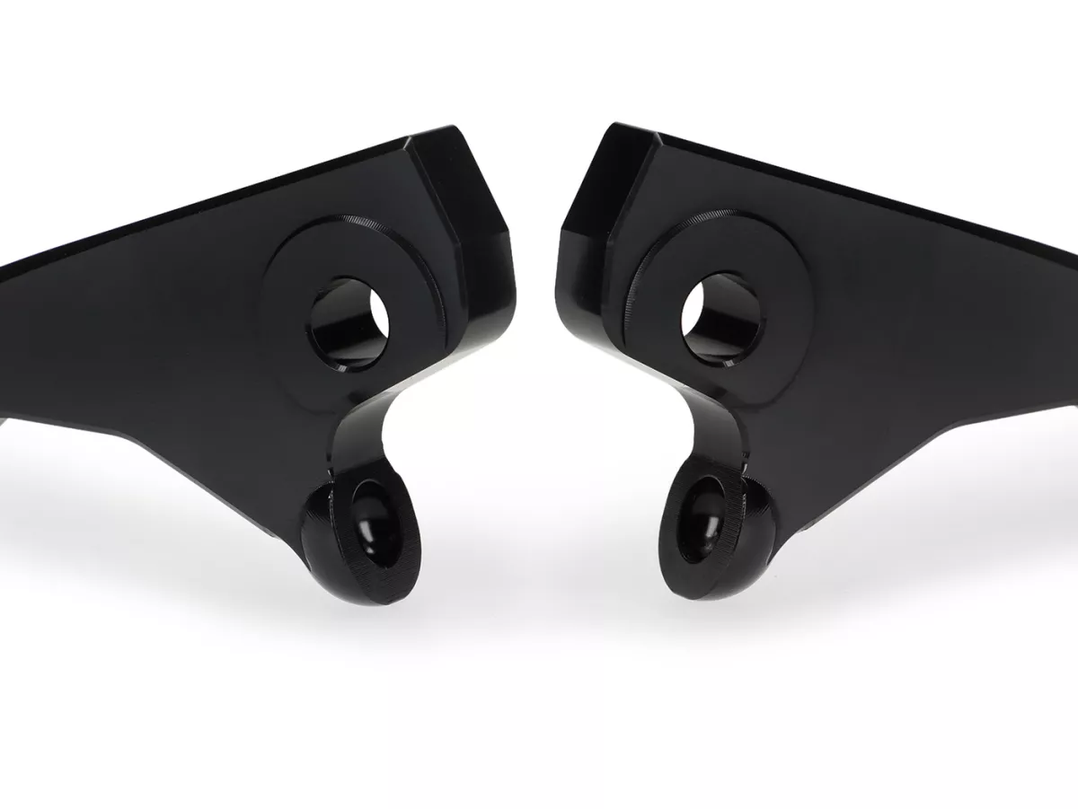 Set leva freno -BGM PRO CNC Sport, corta (130mm)- Vespa GTS 125-300 - (dal 2023 con impianto frenante Nissin)- nero lucido - ABE