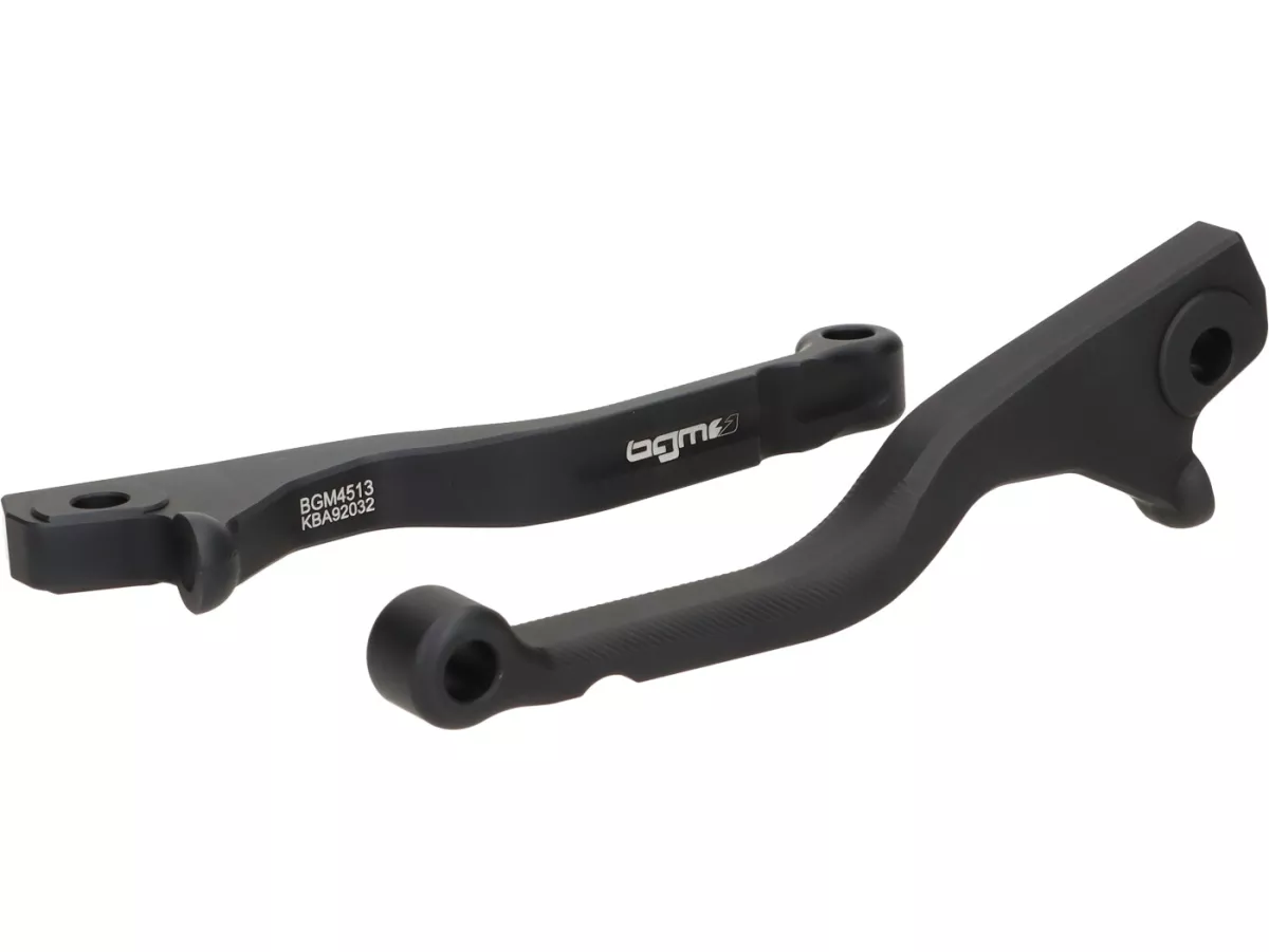 Bromshandtagssats -BGM PRO CNC Sport, kort (130mm)- Vespa GTS 125-300 - (från 2023 med Nissin bromssystem)- svart matt - ABE