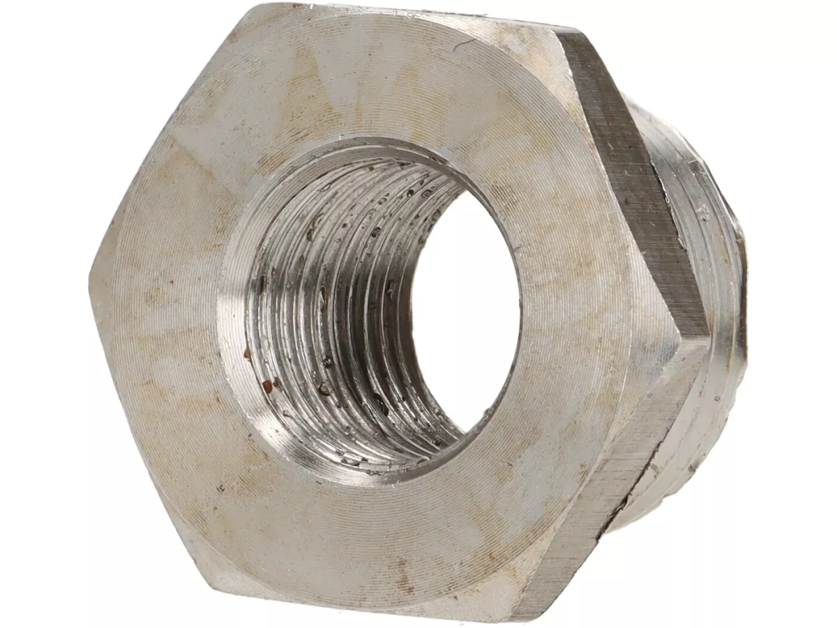 Adapterreduktion -BGM PRO- M18x1,5 / M12x1,25 lambdasond - rostfritt stål för Vespa GTS, GTV 125-300cc Euro5