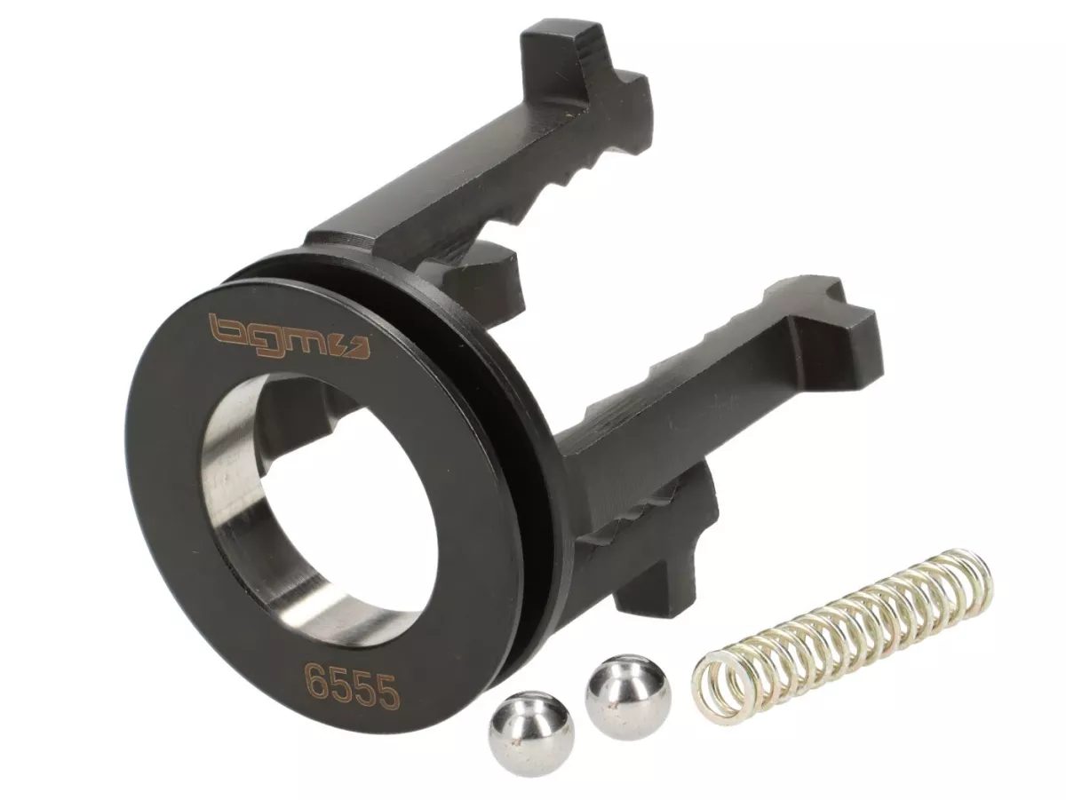 Gear selector incl. reinforced shift spring and balls -BGM PROSPORT- 4 speed, H=50mm, VESPA PK50, PK80, PK125, V50 (V5A1T since no. 69444), Special (V5B3T since no. 94315), Elestart (V5B4T since no. 1514), PV125 (VMA2T since no. 150203), ET3 (VMB1T