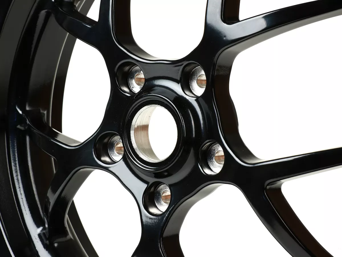 Komplett hjulsats (fram + bak inkl. monteringssats) -BGM PRO SPORT 13 tum- DUNLOP ScootSmart 120/70-13 + 130/70-13 - Vespa GTS, GTS Super, GTV, Sei Giorni, GT 60, GT, GT L 125-310ccm - blank svart
