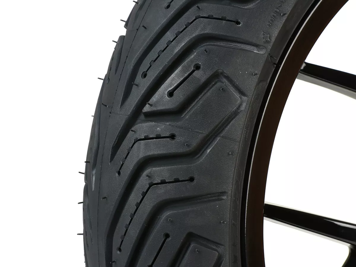 Komplett hjulsats (fram+bak inkl. monteringssats) -BGM PRO SPORT 13 tum- MICHELIN City Grip 2 130+140/60-13 - Vespa GTS, GTS Super, GTV, Sei Giorni, GT 60, GT, GT L 125-310ccm - blank svart