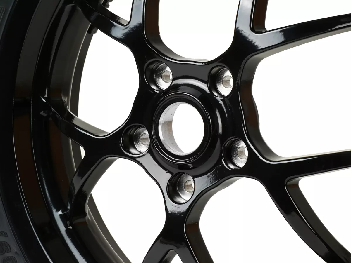 Komplett hjulsats (fram+bak inkl. monteringssats) -BGM PRO SPORT 13 tum- MICHELIN City Grip 2 130+140/60-13 - Vespa GTS, GTS Super, GTV, Sei Giorni, GT 60, GT, GT L 125-310ccm - blank svart