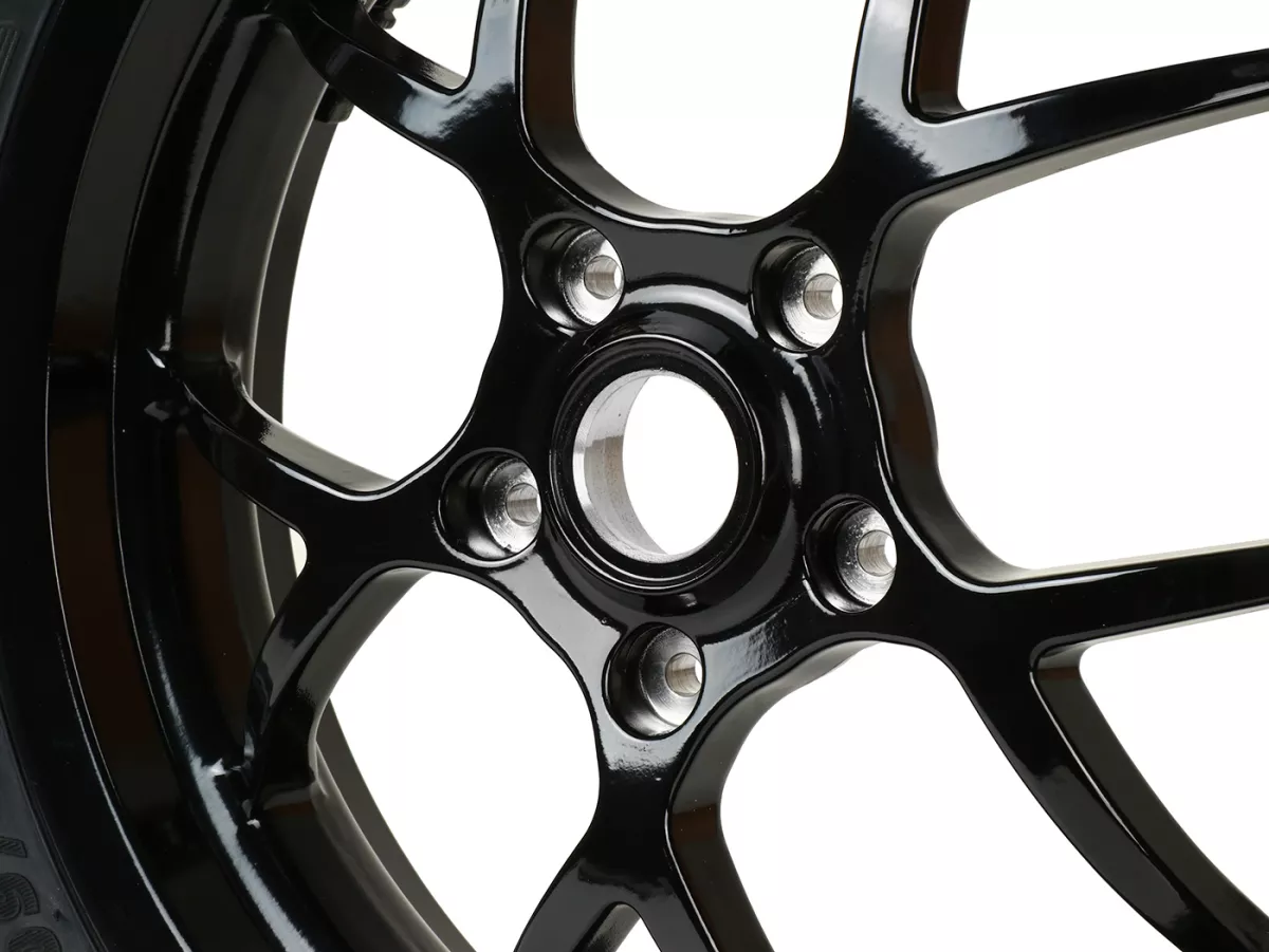 Komplett hjul -BGM PRO SPORT 13 tum- MICHELIN City Grip 2 140/60-13 - Vespa GTS, GTS Super, GTV, Sei Giorni, GT 60, GT, GT L 125-310ccm - glänsande svart